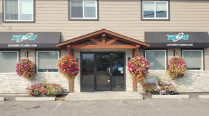 Auto recycler front entrance in Lumby british columbia