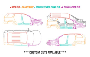 auto recycling cut sheet diagram