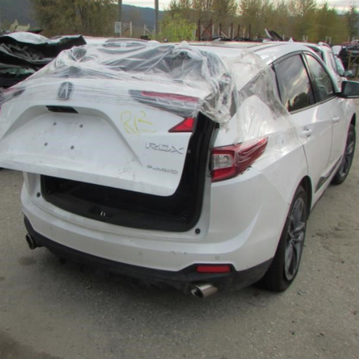 white car damage